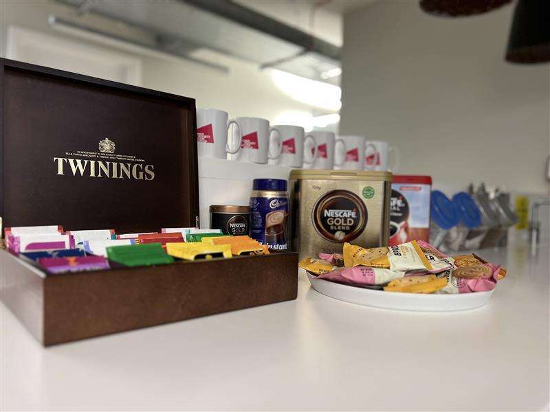 Tea bags and biscuits included in room hire booking