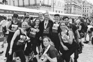 Group of CPAG supporters after running after running the British 10k London 2016 