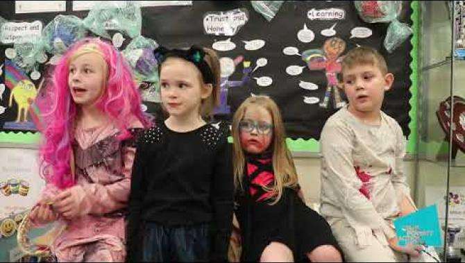 Watch Halloween at Miller Primary School in Glasgow on YouTube.