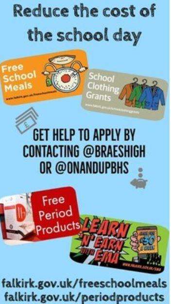 An infographic with information on how to reduce the cost of the school day