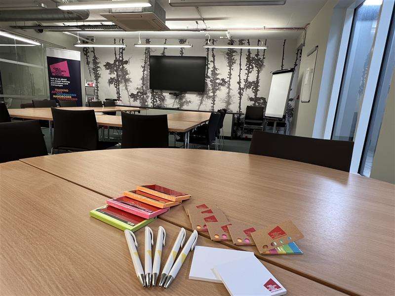 Room set up for training or meeting