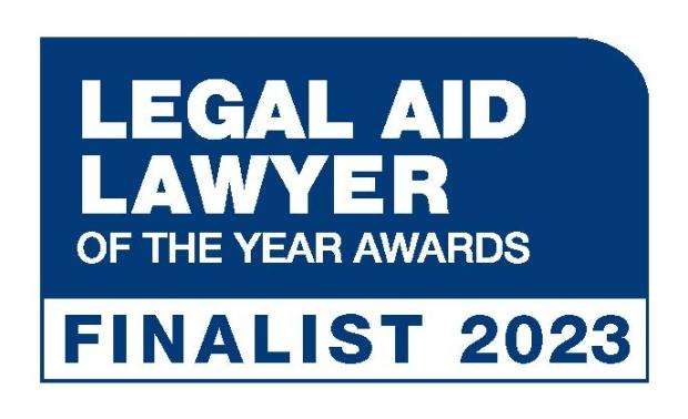 Legal Aid Lawyer of the Year 2023 finalist badge