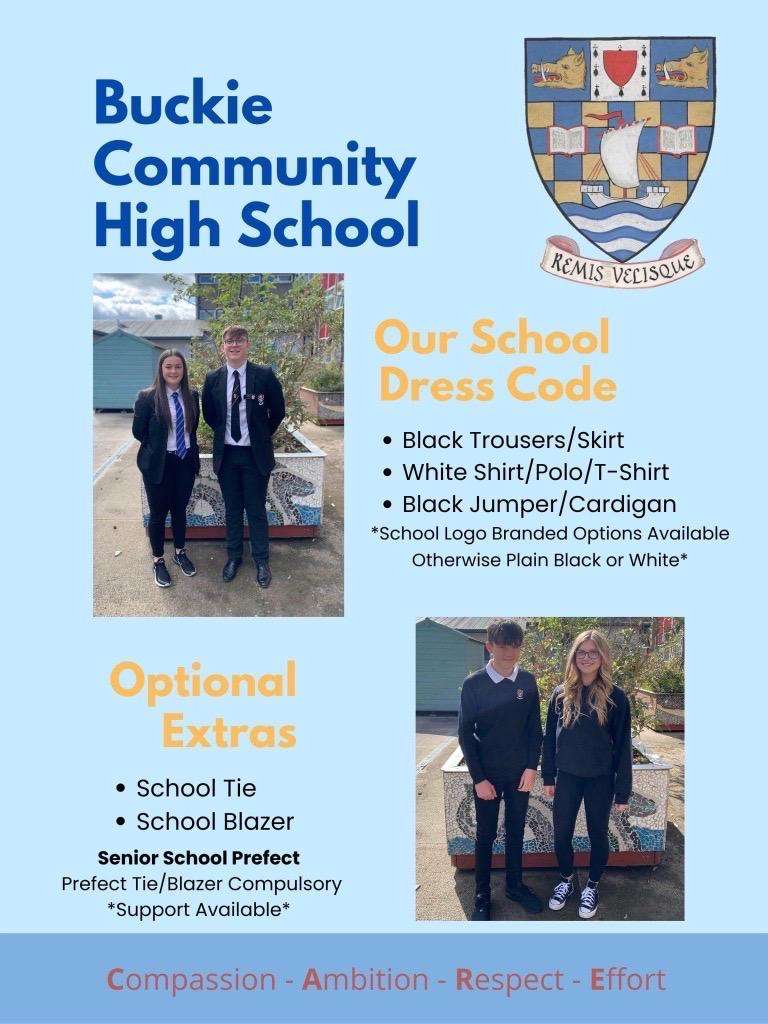 COSD Buckie uniform flyer