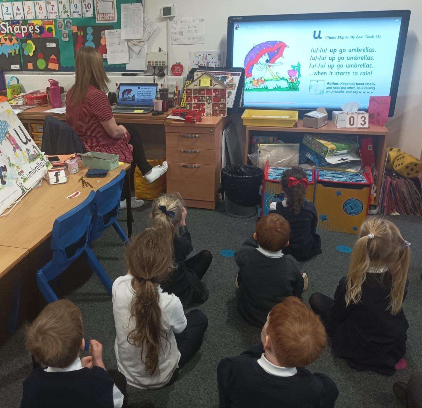 Classroom in Neilsland Primary School