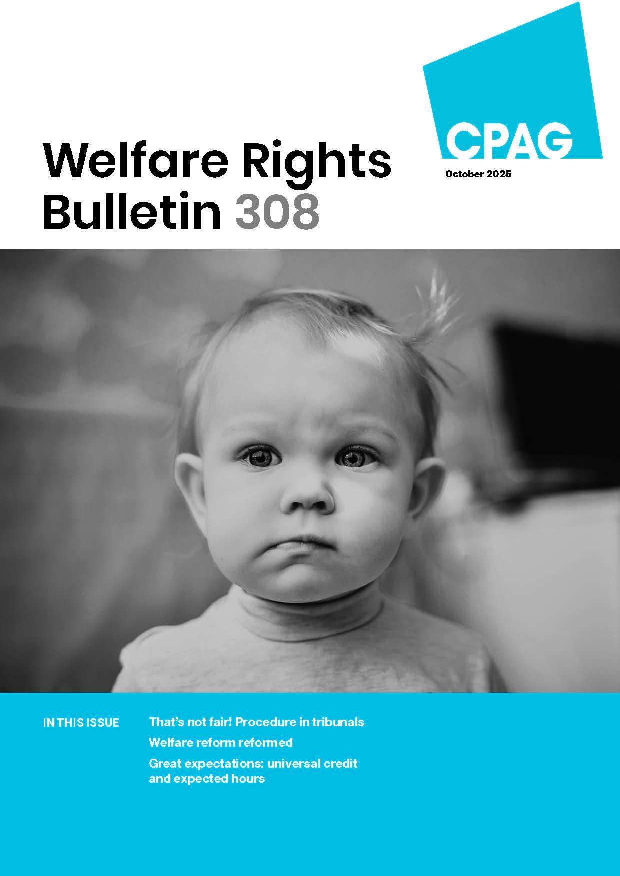 Cover of Welfare Rights Bulletin 308