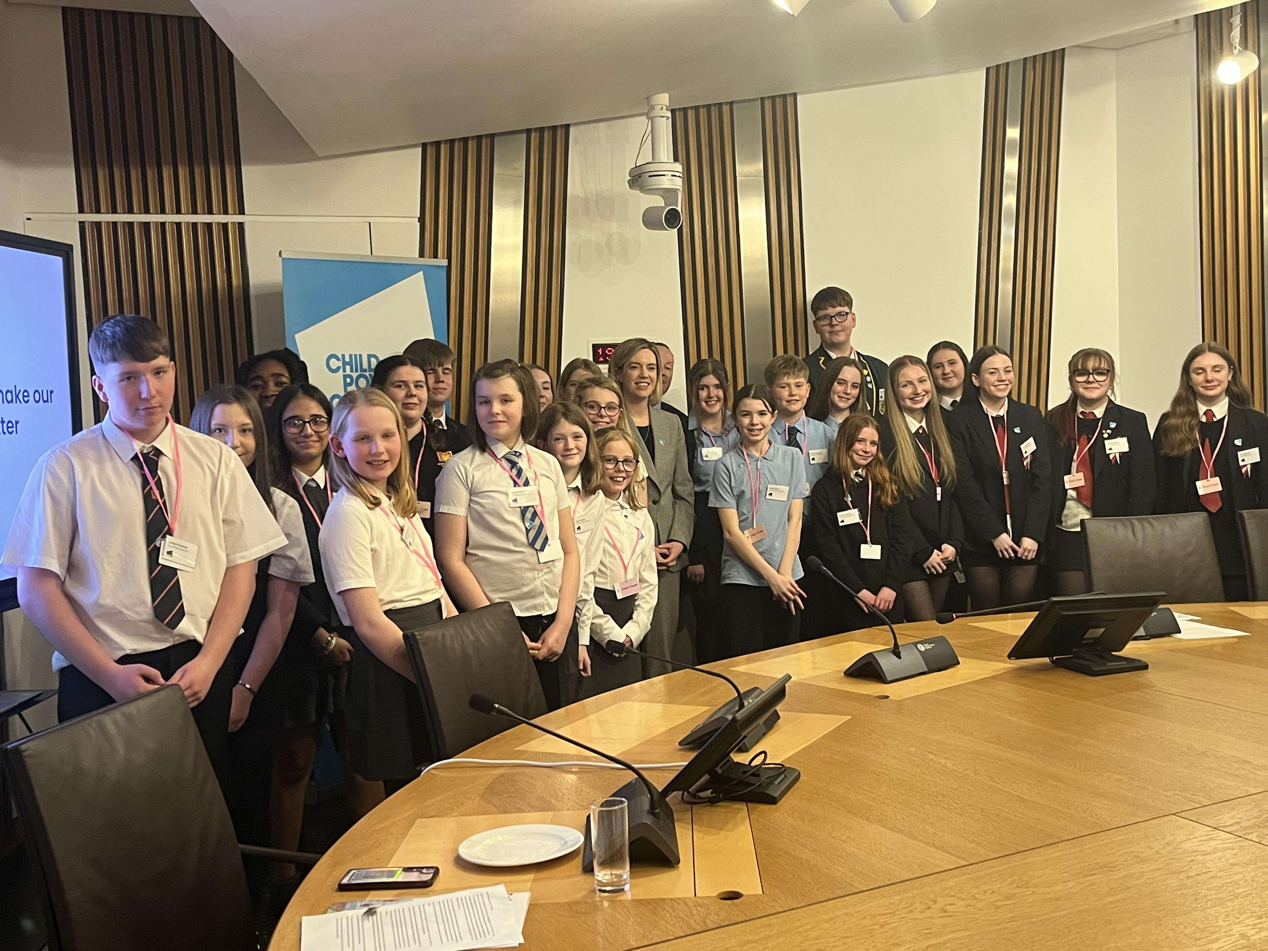 Cost of the School Day Voice network members and the Cabinet Secretary at the Scottish Parliament