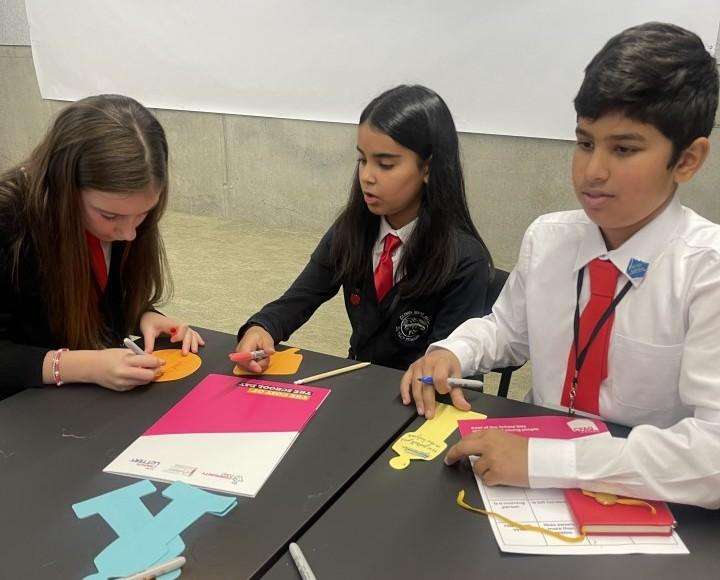 Dunlop pupils take part in workshop at the Cost of the School Day summit