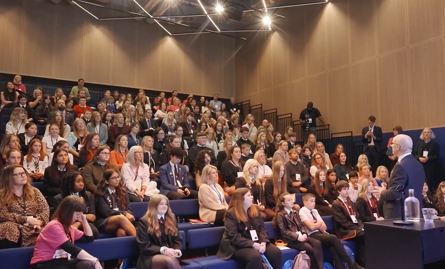 First Minister being questioned by young people at Cost of the School Day summit