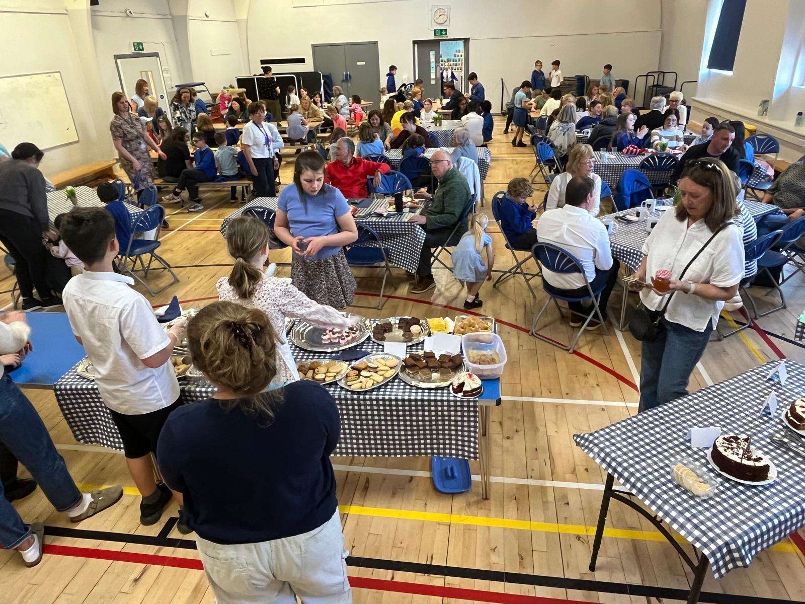 wide shot of the Blether cafe at Linlithgow Primary School