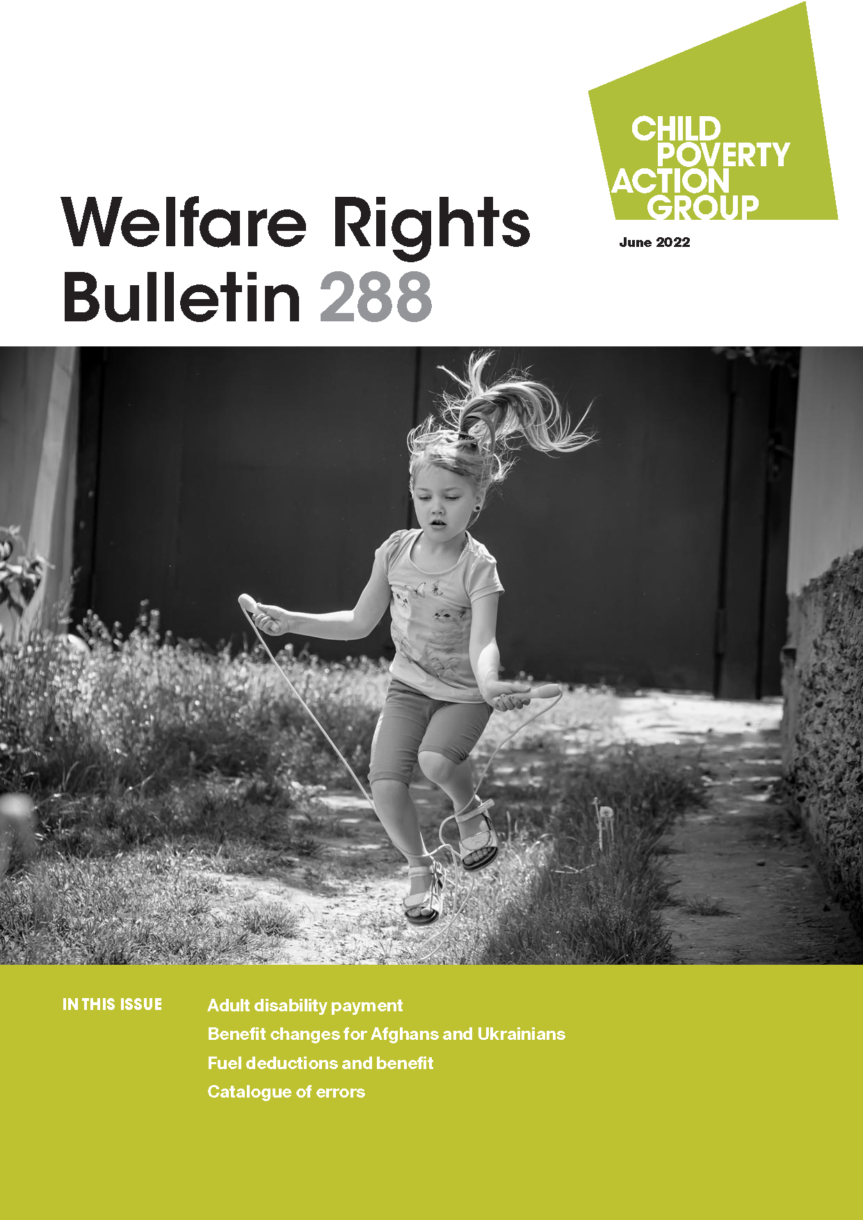 front cover image of the Welfare Rights Bulletin