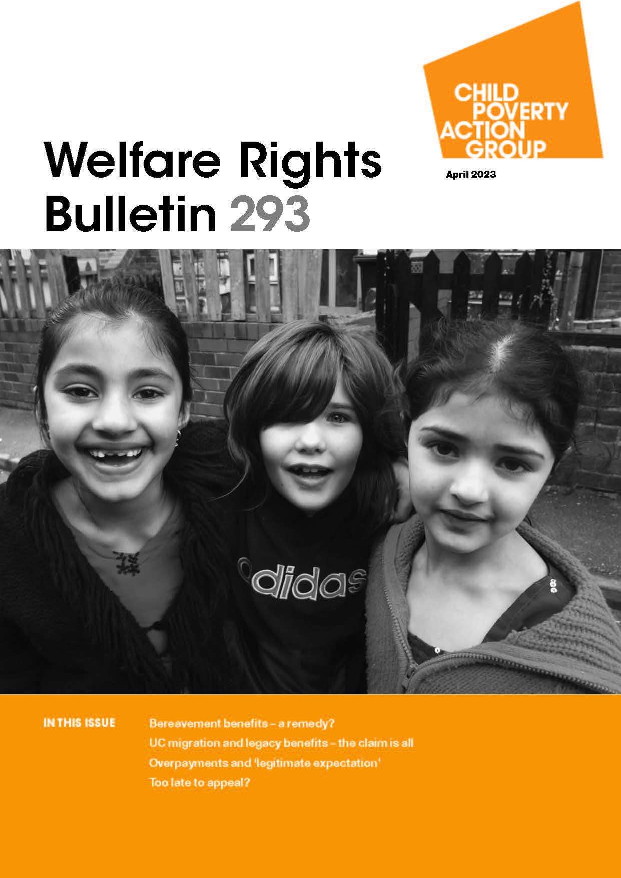 front cover image of the Welfare Rights Bulletin