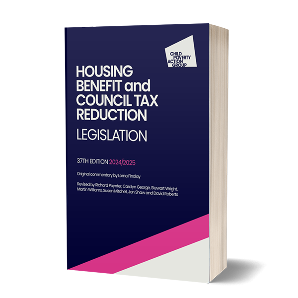 Front cover of Housing Benefit and Council Tax Reduction Legislation