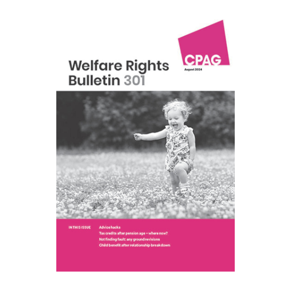 Front cover of Welfare Rights Bulletin