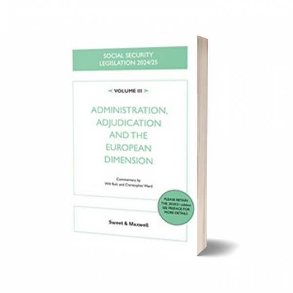 Front cover of Social Security Legislation, Administration Adjudication and the European Dimension