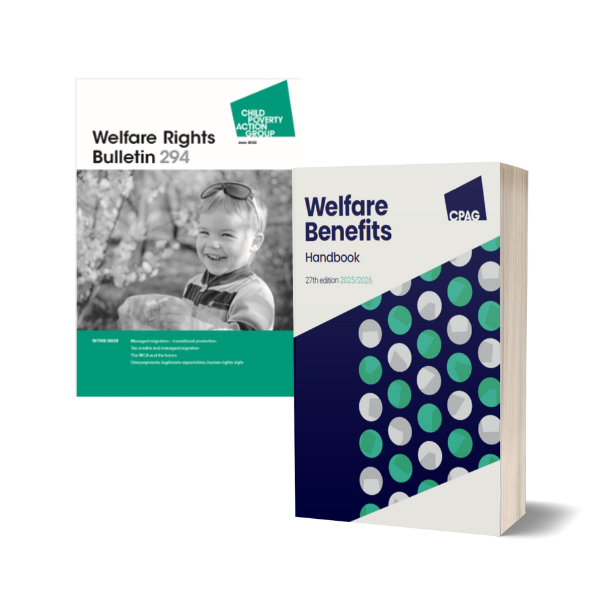 Front cover of Welfare Benefits Handbook and the Welfare Rights Bulletin
