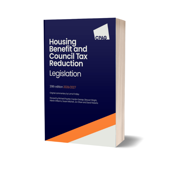 Housing Benefit and Council Tax Reduction Legislation, 2026/27 front cover