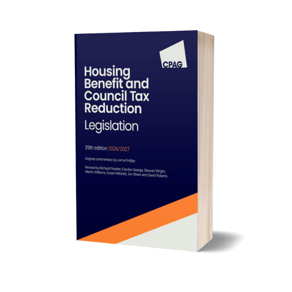 Housing Benefit and Council Tax Reduction Legislation, 2026/27 front cover