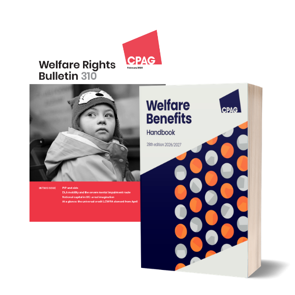 Front cover of Welfare Benefits Handbook and the Welfare Rights Bulletin