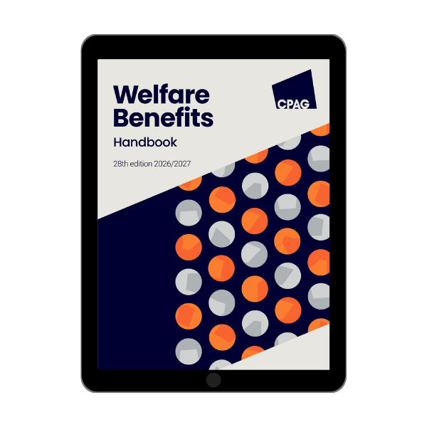 Digital front cover of Welfare Benefits Handbook 2026/27