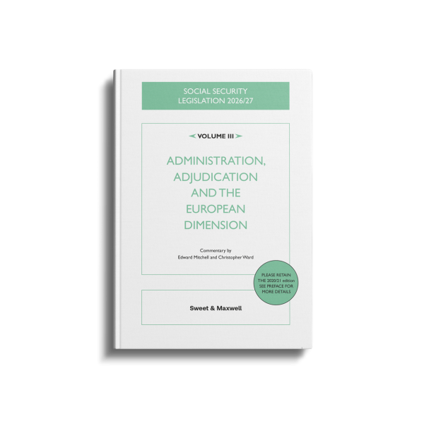 Social Security Legislation 2026/27, Volume III