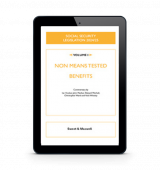 Tablet showing eBook: Social Security Legislation 2024/25, Volume I: Non-Means-Tested Benefits