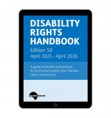 Digital front cover of Disability Rights Handbook 2025/26