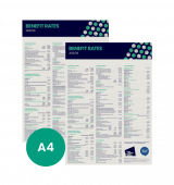 A4 Benefit Rates Chart