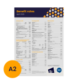 A2 Benefit Rates Poster (single), 2026/27